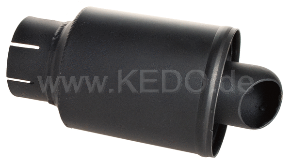 Kedo Replica Silencer (US Version Short) Black, incl Clamps. | 29545