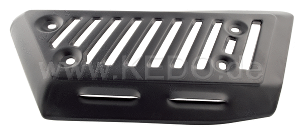 Kedo Heat Shield Expansion Chamber / Long, Black (Replica), OEM reference # 1E6-14718-00 | 29547