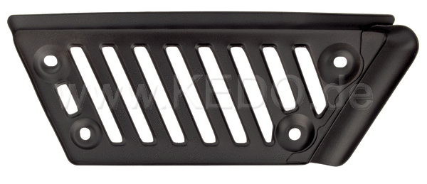 Kedo Heat Shield Expansion Chamber / Long, Black (Replica), OEM reference # 583-14718-01 | 29548