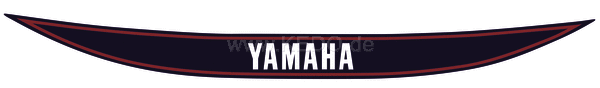 Kedo Rear Fairing Decal (Replica) 1979/2, Dark Blue / White Lettering / Red Edging | 29553