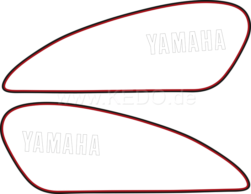 Kedo Fuel Tank Decal Dark Blue / White / (Replica, dark-blue inner space has to be painted) | 29557