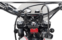 Kedo Handlebar "riser" in original Optics with + 30mm elevation, CNC milled from high tensile tempered steel, black powder coated, 1 pair | 30142