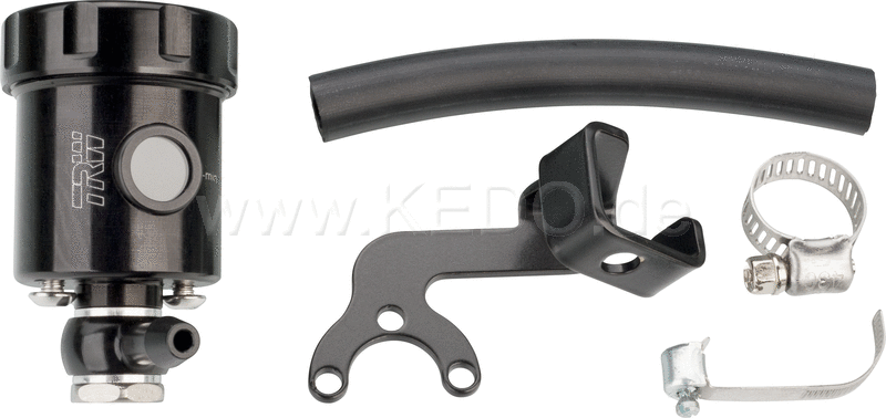 Kedo Rear aluminum Brake fluid reservoir, including stainless steel bracket and hose (without mounting passenger footrest bracket, this bracket remains) | 30294