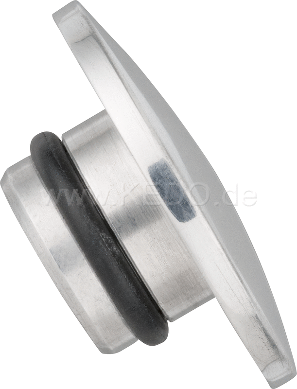 Kedo Fork Top Nut Cover Set, 1 pair, polished aluminum including O-rings | 30351