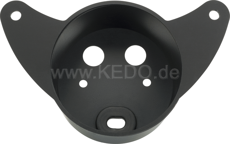 Kedo Speedometer Bracket 'mezzo Mille', aluminum black anodised (suitable for all Velona 80mm instruments, E.G. item 40858 or 40911) | 30538