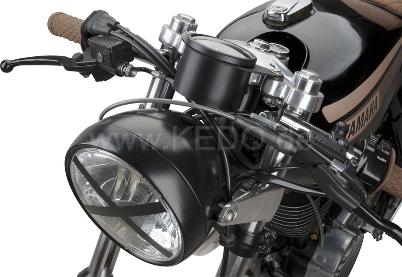 Kedo Speedometer Bracket 'mezzo Mille', aluminum black anodised (suitable for all Velona 80mm instruments, E.G. item 40858 or 40911) | 30538