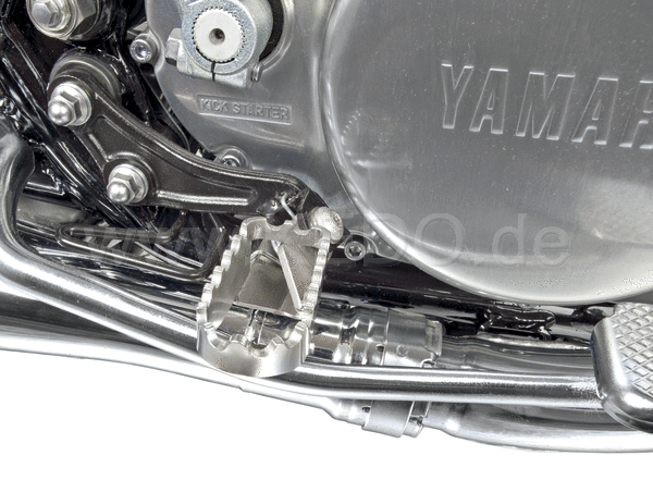 Kedo Stainless Steel Driver's Footpegs, 1 Pair (Left & Right), Silver (Set comes without Bracket) | 30539