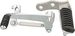 Kedo Rearsets, Complete Kit Incl. And brake-shift pedal, stainless steel baseplate, incl. Brake-and Shift Lever (comes with Certificate of Producer) | 30559A