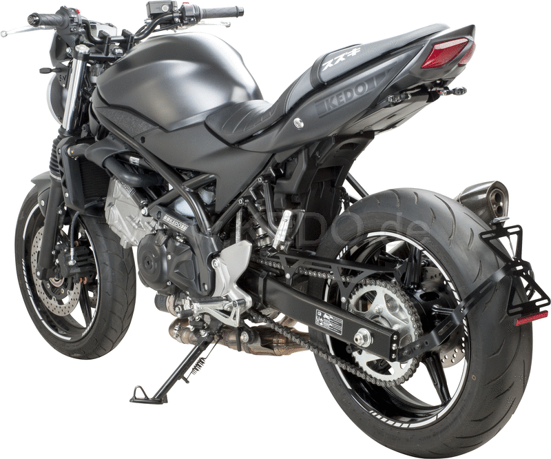 Kedo Competition Chain Guard, black plastic-coated aluminum, including mounting material. | 30727
