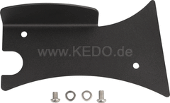 Kedo Swingarm protection SV650 16-, 2mm aluminum black powder coated, protects swingarm and suspension, if OEM chain guard has been removed | 30728