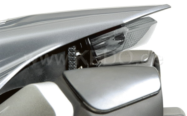 Kedo Competition' License Plate Holder, complete with LED Taillight, Clear Lens (New 2014 Series with Brighter Taillight) | 30815