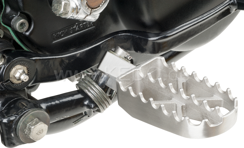 Kedo Toothed and Broadened Footpegs, stainless steel, size approx. 84x45mm, 1 pair | 30900