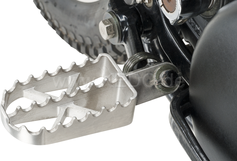 Kedo Toothed and Broadened Footpegs, stainless steel, size approx. 84x45mm, 1 pair | 30900