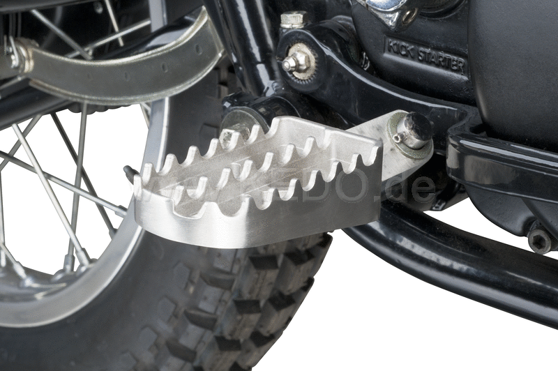 Kedo Toothed and Broadened Footpegs, stainless steel, size approx. 84x45mm, 1 pair | 30900