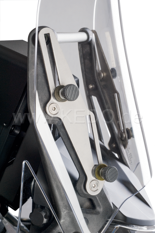 Kedo Windshield adapter "high-Up", tool- and stepless adjustment of the OEM windshield up to + 55mm, compl. incl. instructions, ideal for tall people | 31049