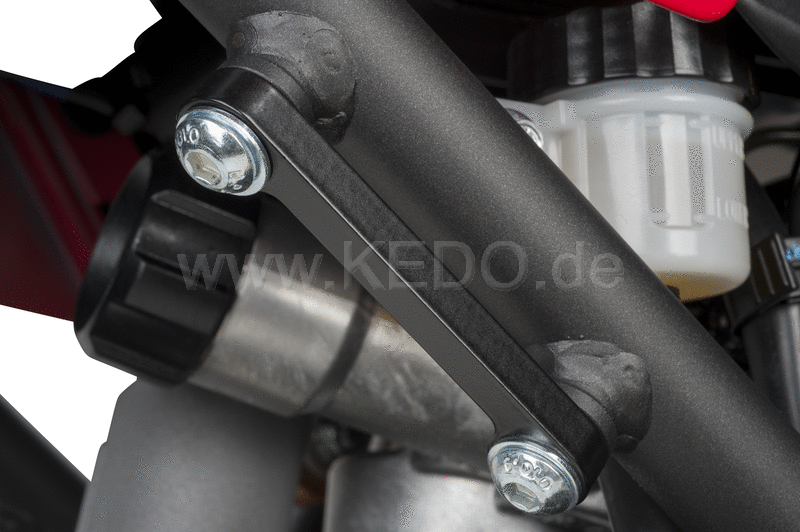 Kedo T7 Passenger footpeg Lashing Bracket, covers the holes, used as a lashing option for luggage or transportation, stainless steel 8mm | 31050