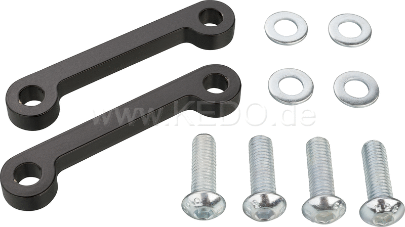 Kedo T7 Passenger footpeg Lashing Bracket, covers the holes, used as a lashing option for luggage or transportation, stainless steel 8mm | 31050