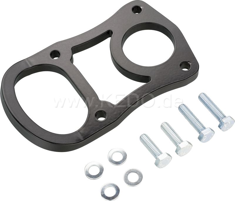 Kedo Explorer Towing Eye, lashing eye, eye rescue, stainless steel 8mm, improved version, perfect hook or belt reception, including mounting material. | 31052