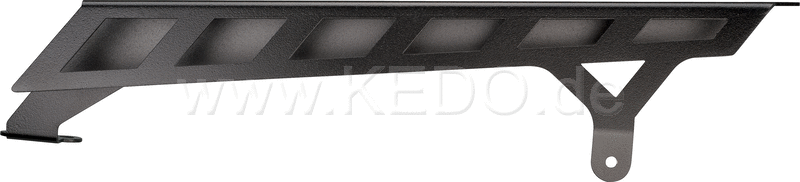 Kedo T7 aluminum Chain Guard, short sporty optic, made of sturdy 2mm aluminum, matt black coated, Including mounting material | 31053