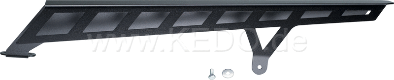 Kedo T7 aluminum chain guard, made of sturdy aluminum, matt black coated, mounting material included | 31053L