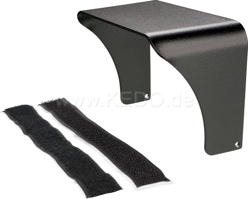 Kedo T7 cockpit Glareshield, aluminum 2mm black coated, easy to handle velcro attachment | 31054