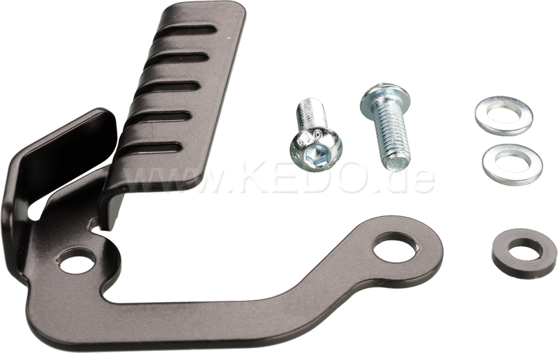 Kedo Protection / Cover for Rear ABS sensor, 2mm stainless steel black plastic-coated, delivery includes mounting material | 31062