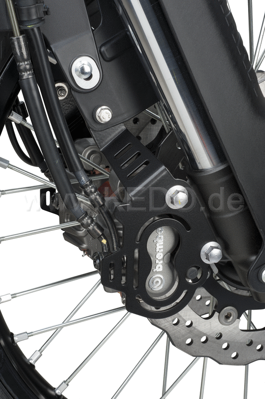 Kedo T7 Front Brake Caliper Cover left / right, 2.5mm stainless steel black coated, reliable protection, easy mounting, delivered ready to mount | 31080