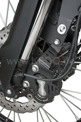 Kedo T7 Front Brake Caliper Cover left / right, 2.5mm stainless steel black coated, reliable protection, easy mounting, delivered ready to mount | 31080