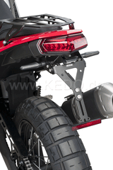 Kedo T7 License Plate Bracket, moves the license plate below the tail light, license plate angle adjustable, short sporty rear end, with loom | 31081
