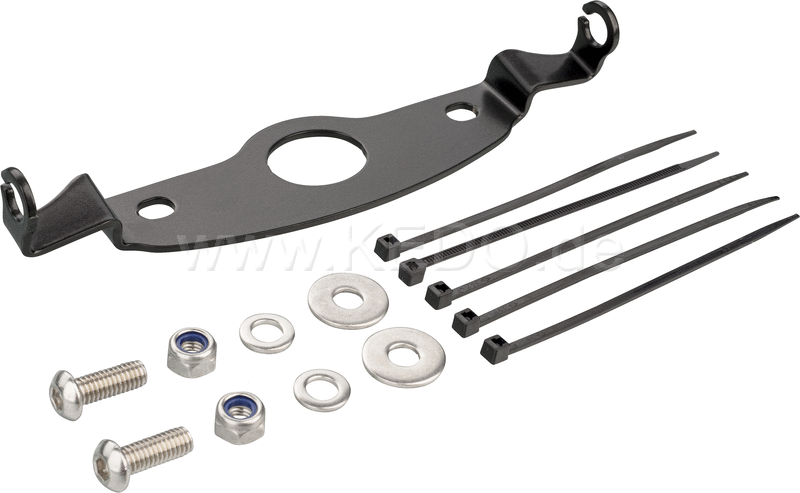 Kedo T7 fenderless Indicator bracket with M8 Hole, hardly visible, 2mm stainless steel black coated, for fenderless cover plate 31086 | 31087