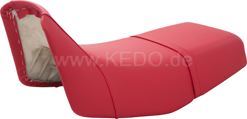 Kedo Seat Cover, red, grained surface + color similar to the original, OEM reference # 43F-24731-00, matching seat belt see item 31347R | 31346R