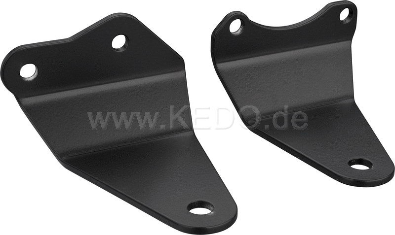 Kedo Head Light Bracket 'Slim', Black Powdercoated Aluminum, 1 Pair, Standard baseplate for mounting Required | 33278B