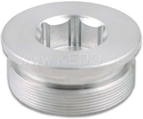 Kedo Aluminum Fork Top Nut, 1 Piece (Allen Screw, without O-Ring) for modification / removing Air Support | 40047