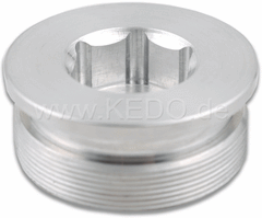 Kedo Aluminum Fork Top Nut, 1 Piece (Allen Screw, without O-Ring) for modification / removing Air Support | 40047