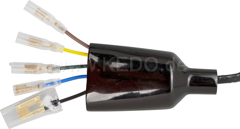 Kedo Replica wiring harness PLUS, crimped internal connections, including mating connectors set (Allows original connection on vehicle side if modified). | 40076-18
