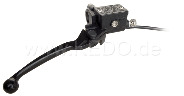 Kedo Front Brake Master Cylinder 1/2 "with Black Aluminum Lever, Brake Light Switch, Stainless Steel Banjo (Supplies : Clamp with Thread for Mirror : 40104) | 40099