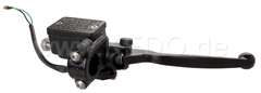 Kedo Front Brake Master Cylinder 1/2 "with Black Aluminum Lever, Brake Light Switch, Stainless Steel Banjo (Supplies : Clamp with Thread for Mirror : 40104) | 40099