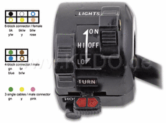 Kedo Replica handlebar switch LH, OEM comparison-No.3H7-83972-00 1R6-83972-00 suitable for wiring harness 40076-18 | 40102