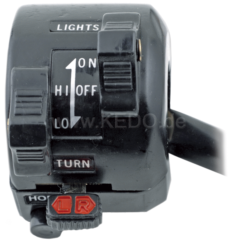 Kedo Replica Handlebar Switch, LH, OEM reference # 1R7-83972-00 suitable for wiring harness 40078-18 | 40103