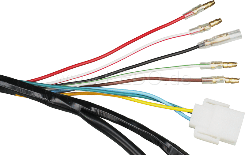 Kedo Replica wiring loom PLUS, crimped internal connections, including matching connectors set (Allows original connection on vehicle side if modified). | 40106-18