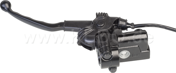Kedo Replica Master Cylinder '48T' including Black Brake Lever Clamp and Brake Light Switch, Suitable for OEM LH thread Mirror | 40460