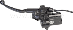 Kedo Replica Master Cylinder '48T' including Black Brake Lever Clamp and Brake Light Switch, Suitable for OEM LH thread Mirror | 40460