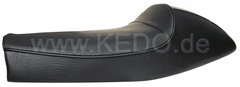 Kedo Seat 'Classic Racer', Black with White Stripes and Black Piping, including rear brackets. | 40562