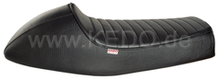 Kedo Seat 'Classic Racer', Black with Ribbed Seat Cover and Black Piping, including rear brackets. | 40592