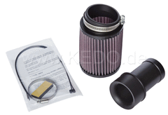 Kedo Intake Duct for Mikuni TM36 / 40, Length 120mm, Complete with K & N Racing Air Filter and Mounting material | 40632