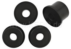 Kedo Top Yoke Bushings (Massive) for Handlebar Clamp, Black Plastic, Set of 4 | 40701