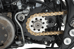 Kedo aluminum Chain Guide (Case Saver), black powder coated, including black anodized aluminum bolts. | 40720