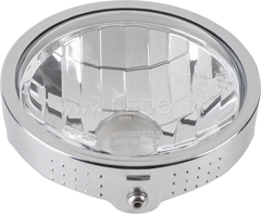 Kedo Clear Lens Headlamp insert, ready-to-mount including chrome-plated ring + parking light socket, e-homologated (w / o H4 bulb) | 40727
