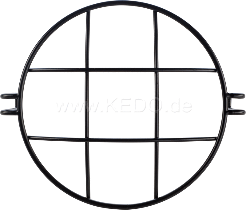 Kedo Head Light Grill 'Xcountry', black coated, suitable for headlight Diameters max 180mm (overall external diameter!). | 40797