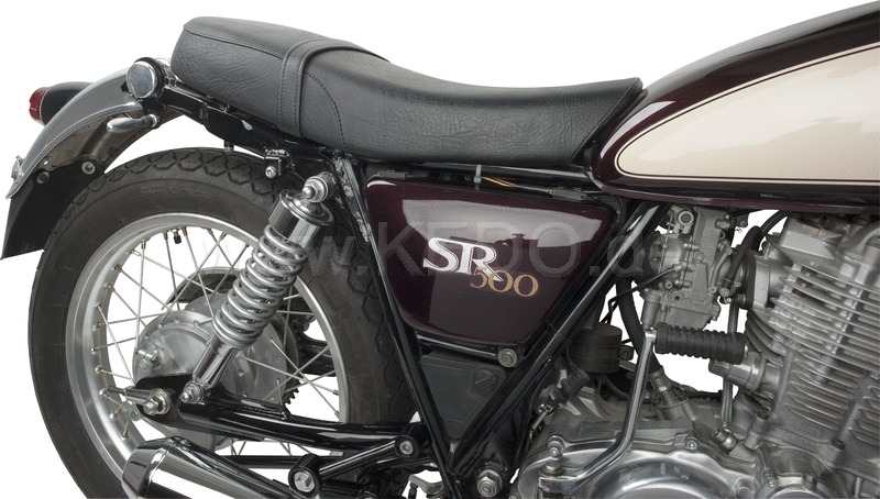 Kedo Seat 'Sporty', black cover, ready-to-mount, including rear bracket 27153, length 55cm, incl passenger seat strap. | 40801